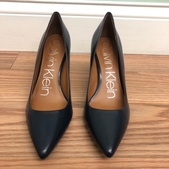 Calvin Klein | Women's Gayle High Heels | Navy | Size 6.5 - Picture 2 of 5